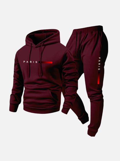 Cozy Thermal Fleece Logo Hoodie Set – Warmth, Comfort, and Style