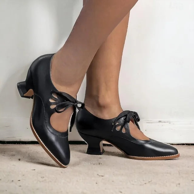 Zydrune - Vintage Leather High Heel Pumps