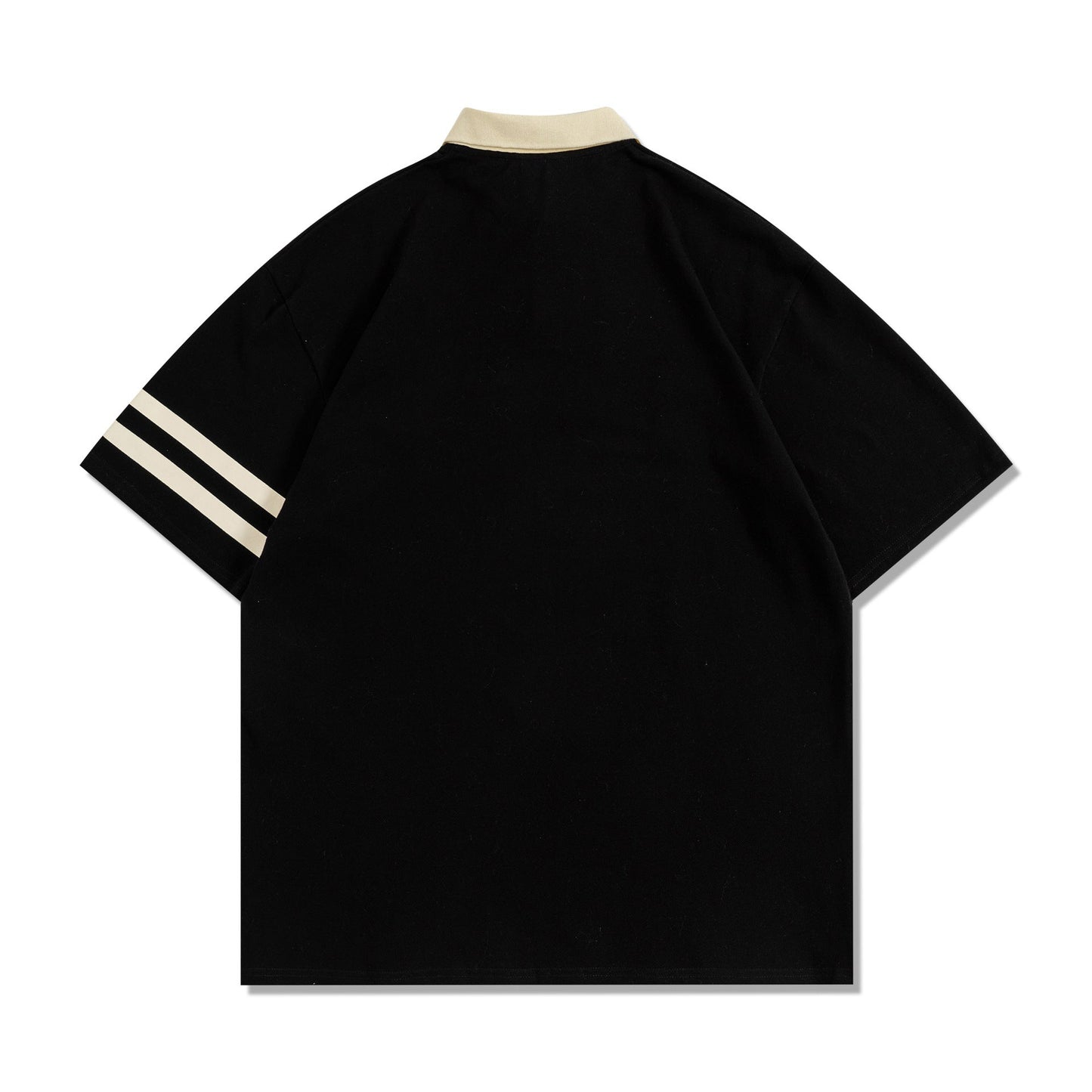 Embroidered Varsity Polo Shirt for Men