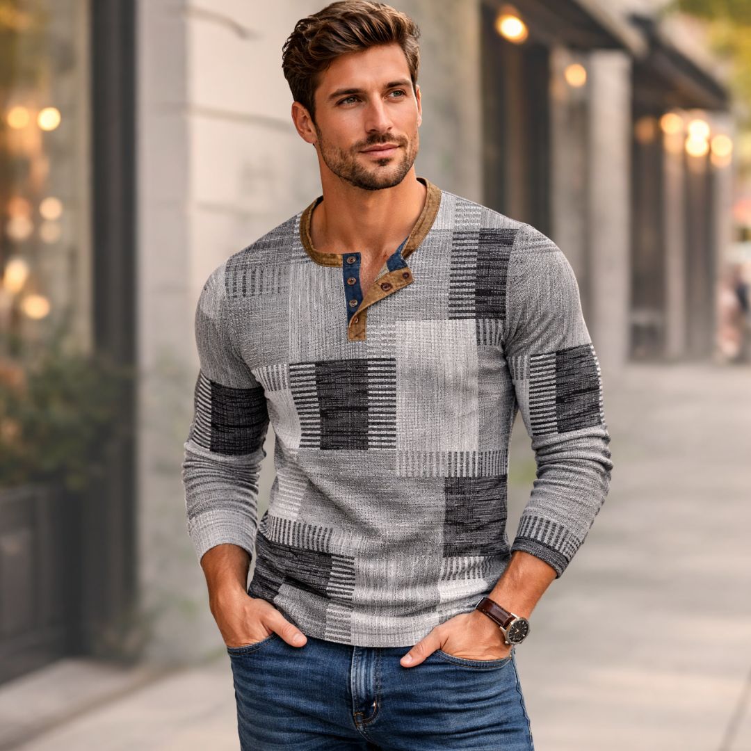 Henry™ | Colourful Men's Long Sleeve Shirt