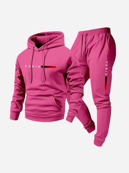 Cozy Thermal Fleece Logo Hoodie Set – Warmth, Comfort, and Style