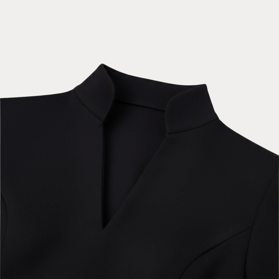 Women's Structured Midi Dress with Belt