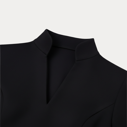 Women's Structured Midi Dress with Belt