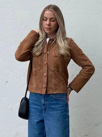 Elegante Wildlederjacke