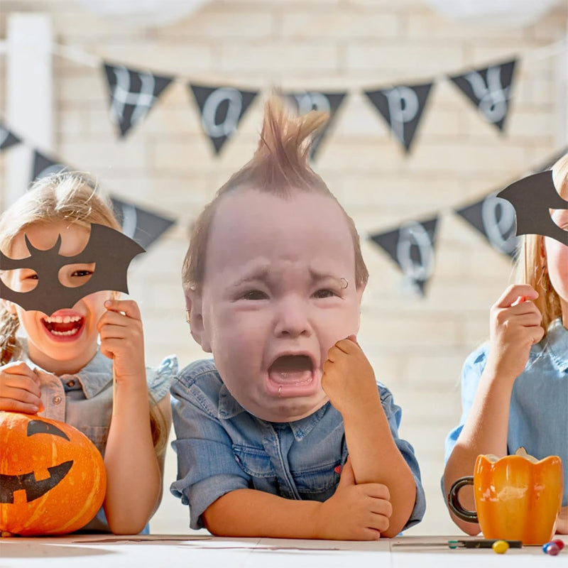 SchreiAlarm Baby-Maske — Verwandle jede Party in dein persönliches Horror-Highlight!