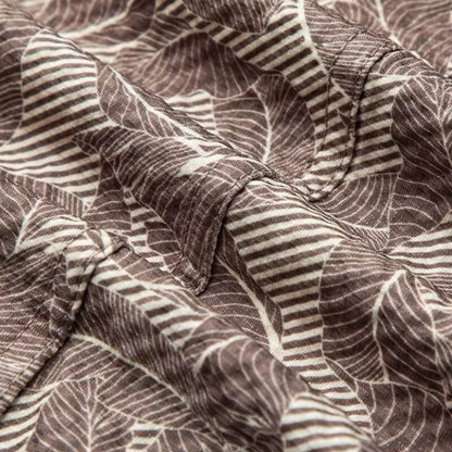 JVance® Signature Series Leaf Motif Jacquard Seersucker Shirt