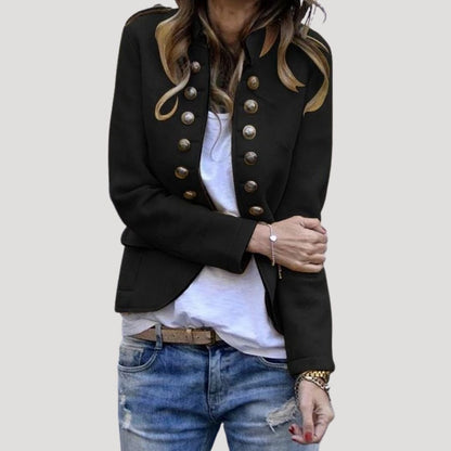 Damen-Wollblazer im Militärstil