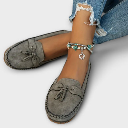 Harper | Women's Tassel Detail Suede-Style Loafers