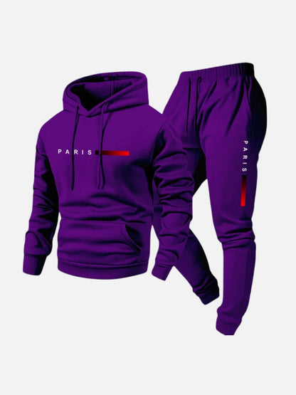Cozy Thermal Fleece Logo Hoodie Set – Warmth, Comfort, and Style