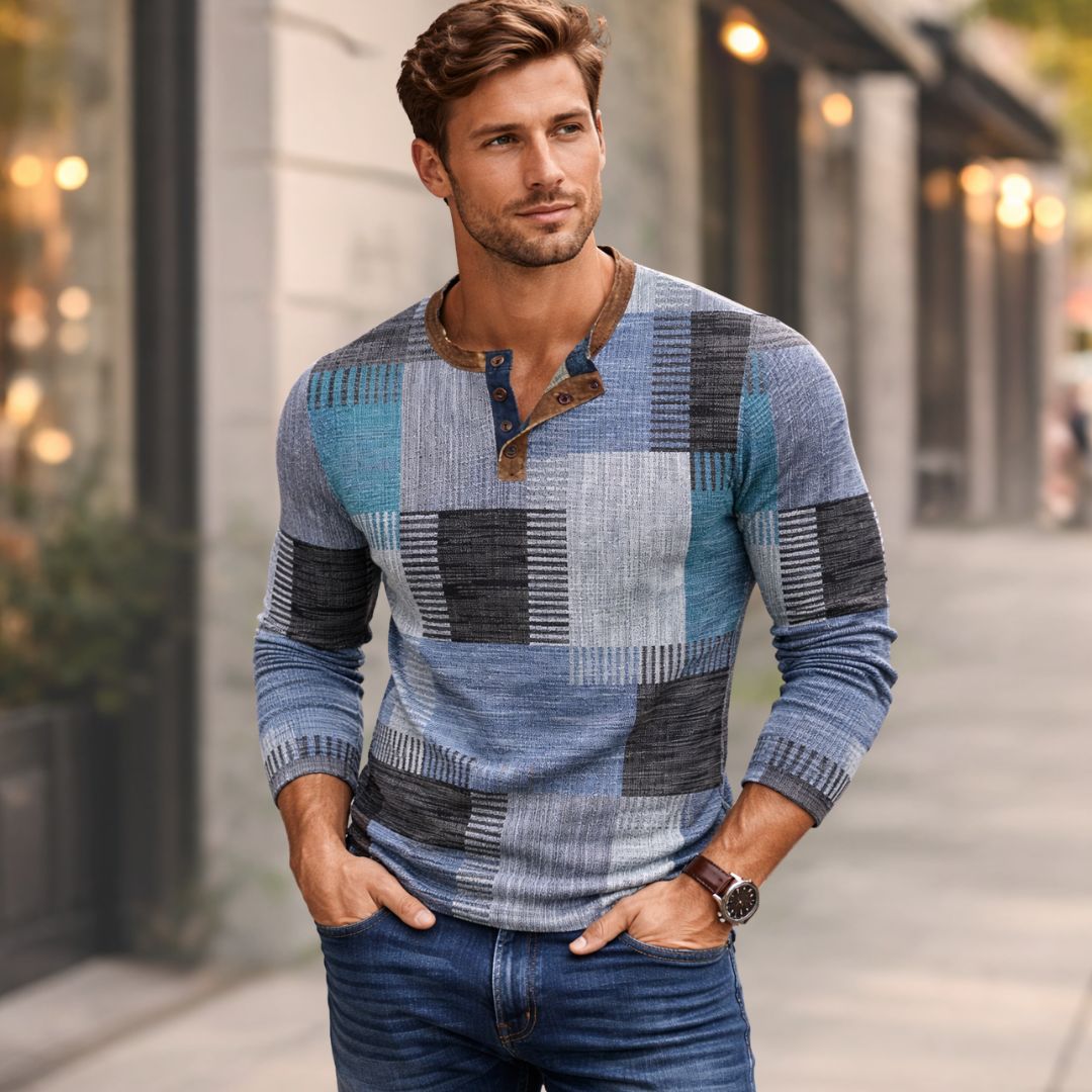 Henry™ | Colourful Men's Long Sleeve Shirt
