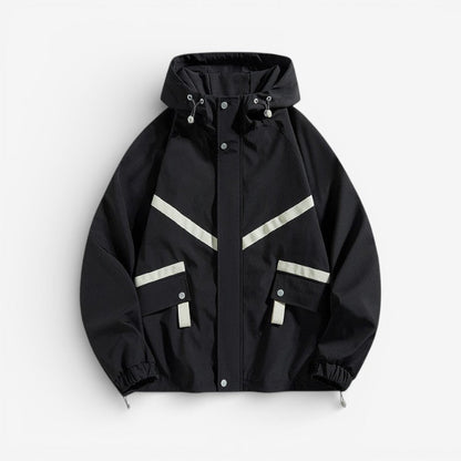 Rafferty – Long Sleeve Hooded Jacket With Pockets And Zipper
