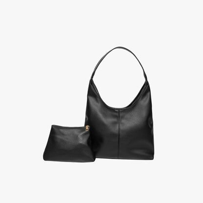 Vegane Leder-Hobo-Tasche mit Schulterriemen