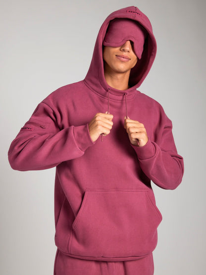 Cozy travel hoodie with airplane mode graphic