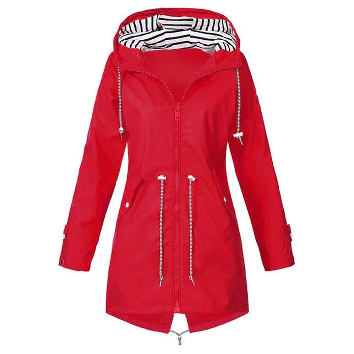 Marie | Women casual Hooded Lightweight Raincoat
