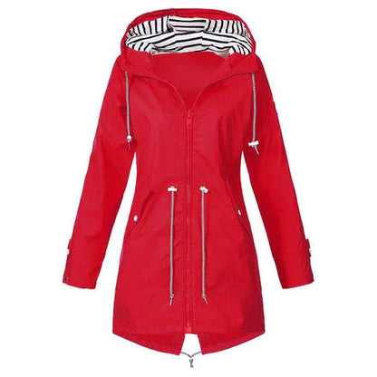 Marie | Women casual Hooded Lightweight Raincoat