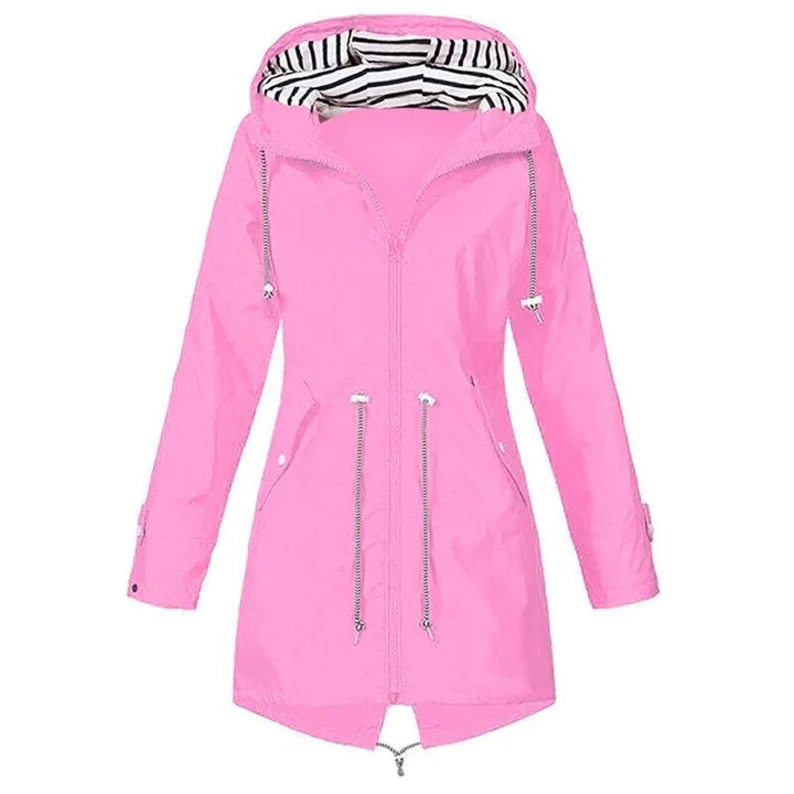 Marie | Women casual Hooded Lightweight Raincoat