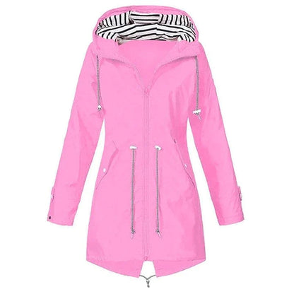 Marie | Women casual Hooded Lightweight Raincoat