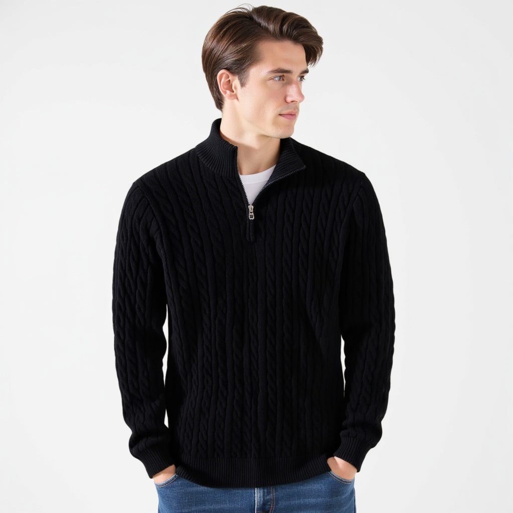Chaplin Cable Knit Half-Zip