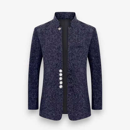 Ethan – Men's Long Sleeve Jacket with Button Detail | Structured and Polished for Any Occasion