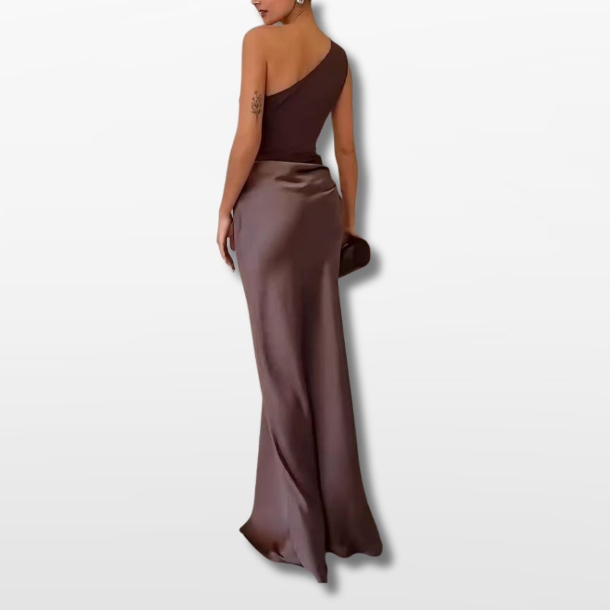 Robe Maxi Élégante Femme à Une Épaule