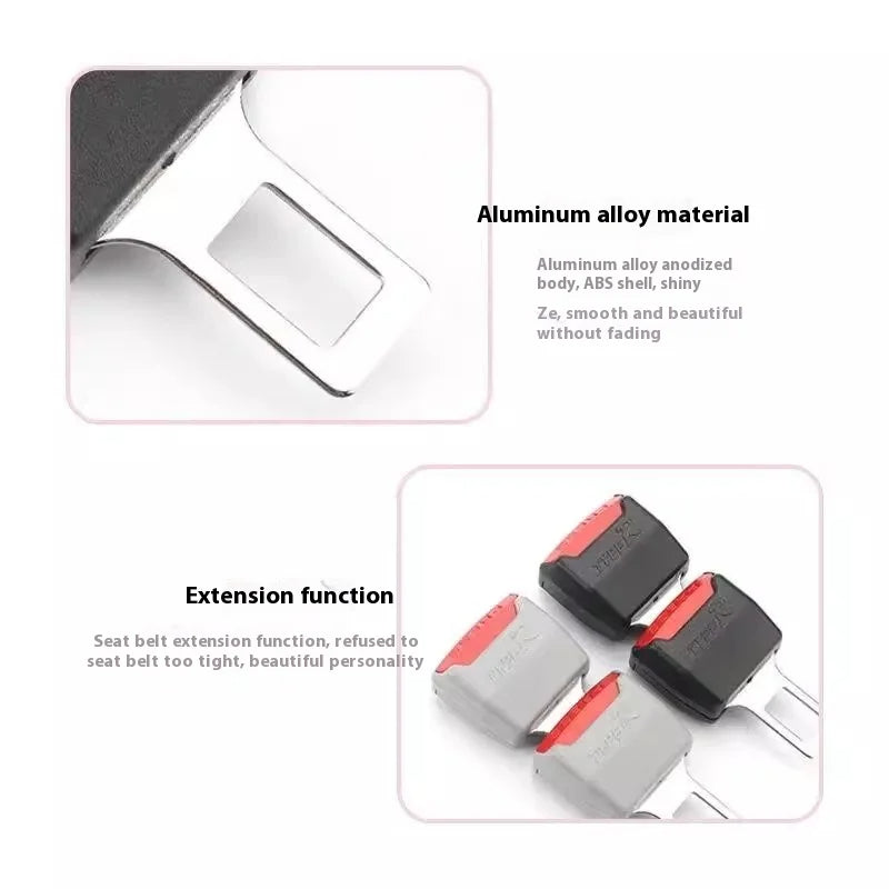 Adjustable Seat Belt Extender with Anti-Slip Design