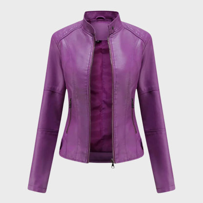 Romina | Chaqueta de Cuero Casual