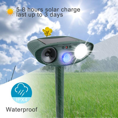 Ultrasonic Solar Repeller for Dogs – Deter Canines Within 48 Hours