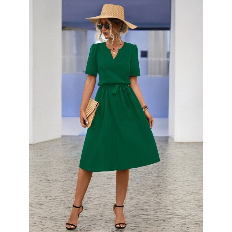 Robe midi Tessa col V tendance