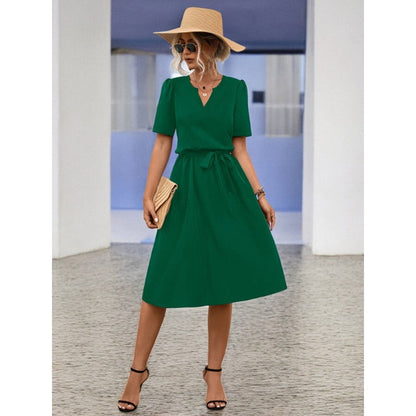 Robe midi Tessa col V tendance