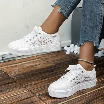 Lily – Baskets à plateforme tendance avec semelle légère et design bas classique