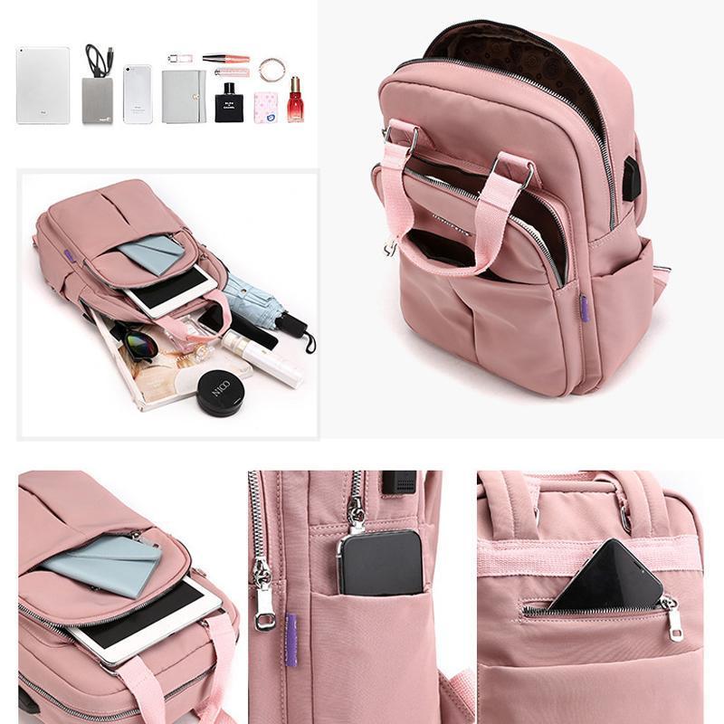 Oxford Rucksack mit USB-Ladefunktion – wasserdicht & viele Fächer Zorenza