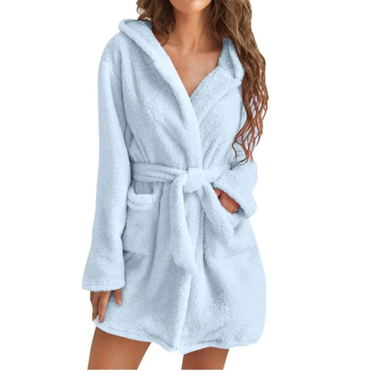 Peignoir femme Grace polaire manches longues