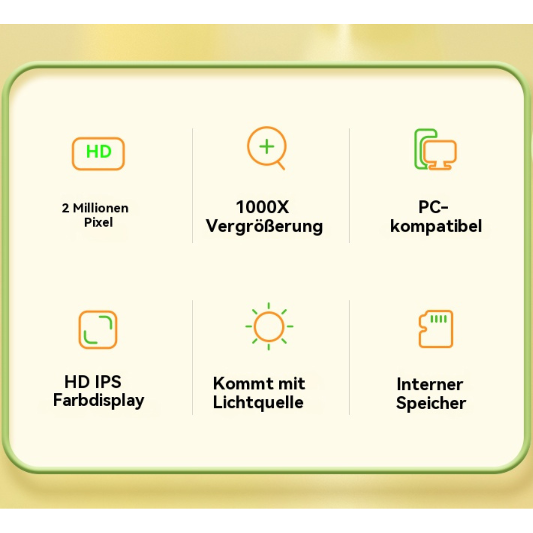 Kinder Mikroskop Digital | Lernspielzeug mit Bildschirm