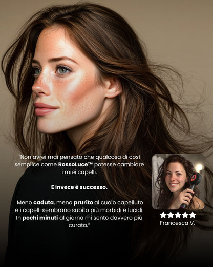 RossoLuce™ - Supporta il tuo cuoio capelluto