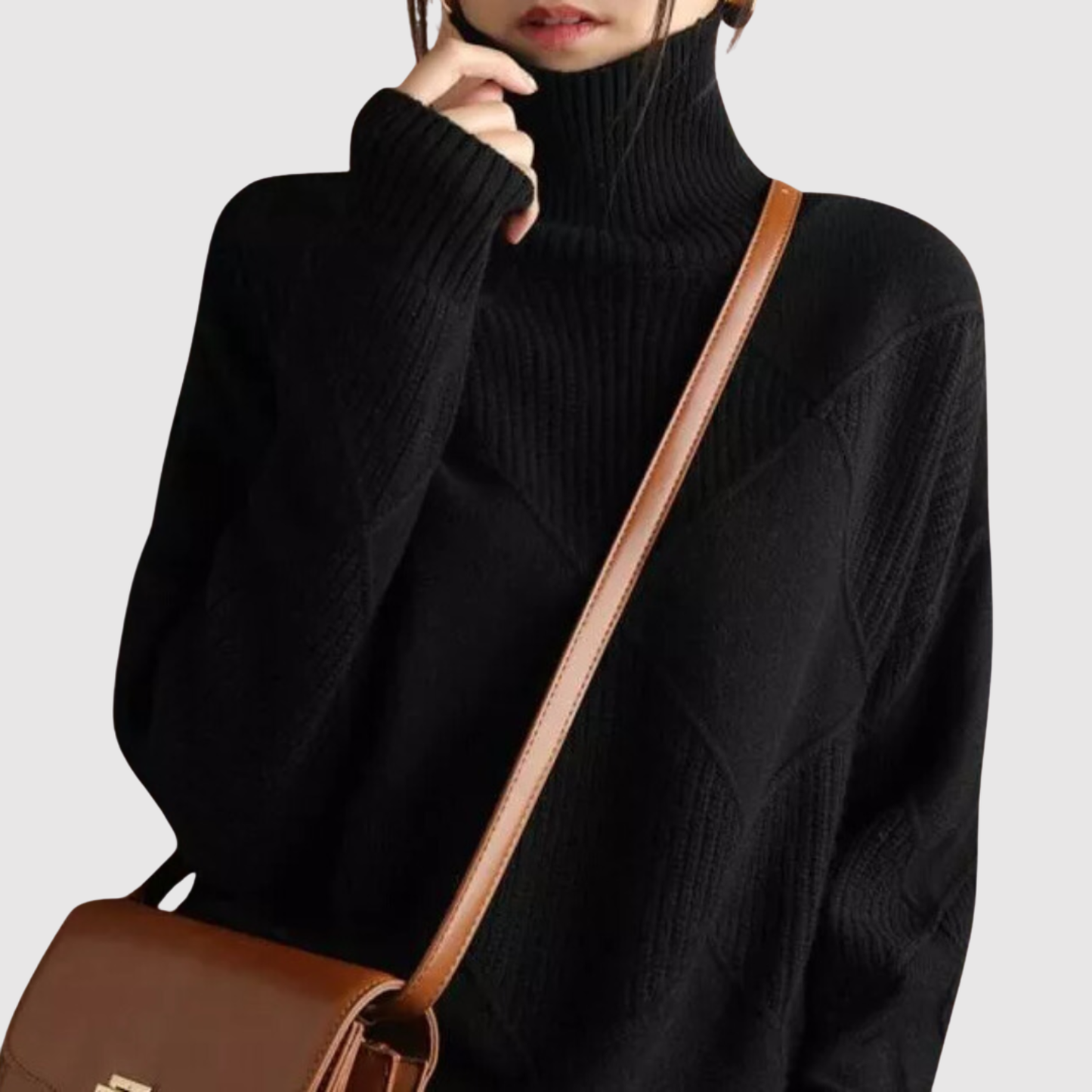 Amelia – Elegancki sweter z golfem