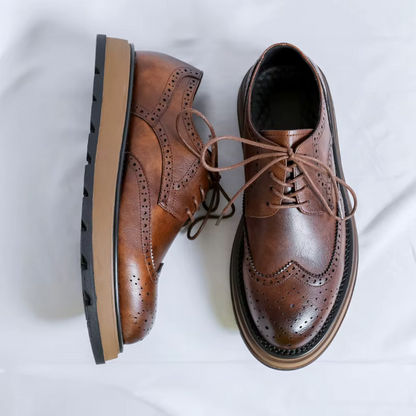 Aiden | Leather Brogue Oxford Shoes