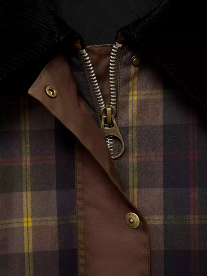 Alison – Women’s Plaid Zip-Up Winter Coat