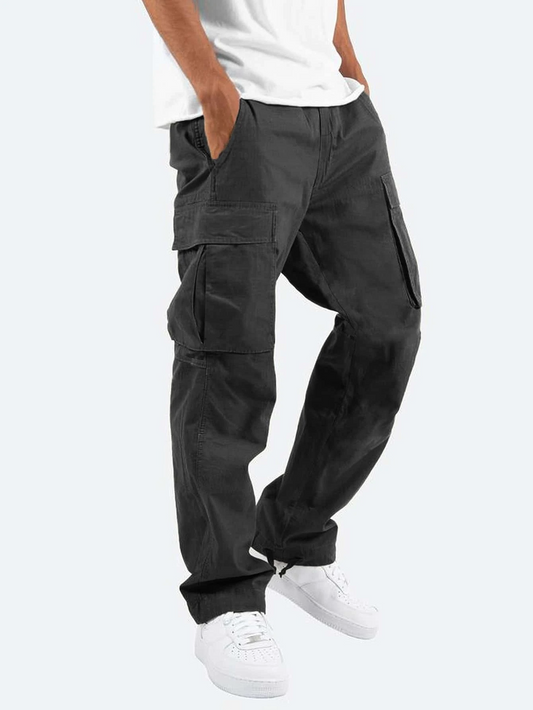 Drylan Pantalon Cargo Homme Coupe Classique – Mélange Coton Durable avec Design Multi-Poches