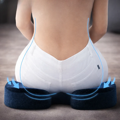 Ergonomisches Memory-Foam-Sitzkissen mit rutschfester Unterseite