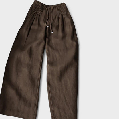Ángeles™ | Pantalón amplio de algodón y lino