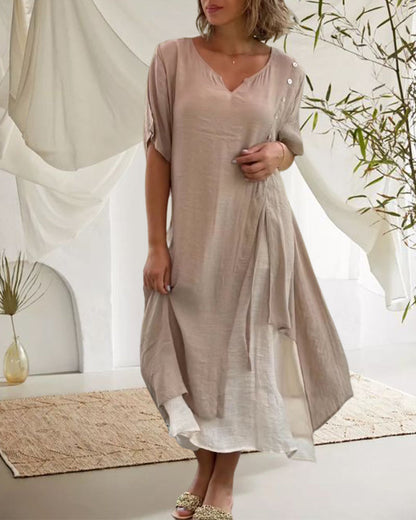 Jemma Onio™ Plus Size Asymmetrical Long Dress
