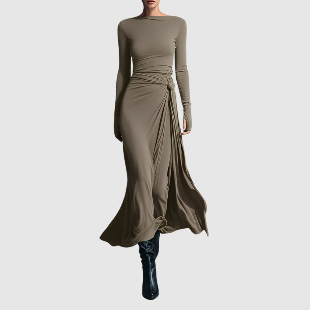 Zoé - Robe maxi élégante drapée