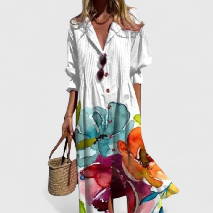Robe bohème élégante pour femme – Style estival décontracté, fluide et chic