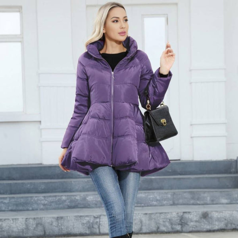 Nora – Long Sleeve Jacket with Collar and Pockets