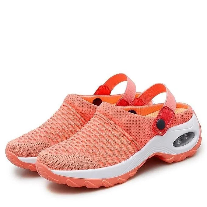 CloudClog | Orthopedische dames luchtkussenklompen – Lichtgewicht, ademend mesh instappers