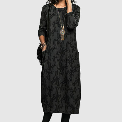 Zoé - Robe midi ample avec poches