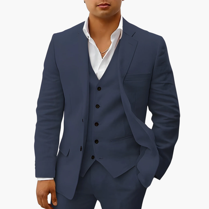 Ensemble Costume Homme 3 Pièces en Lin – Élégant, Léger et Respirant