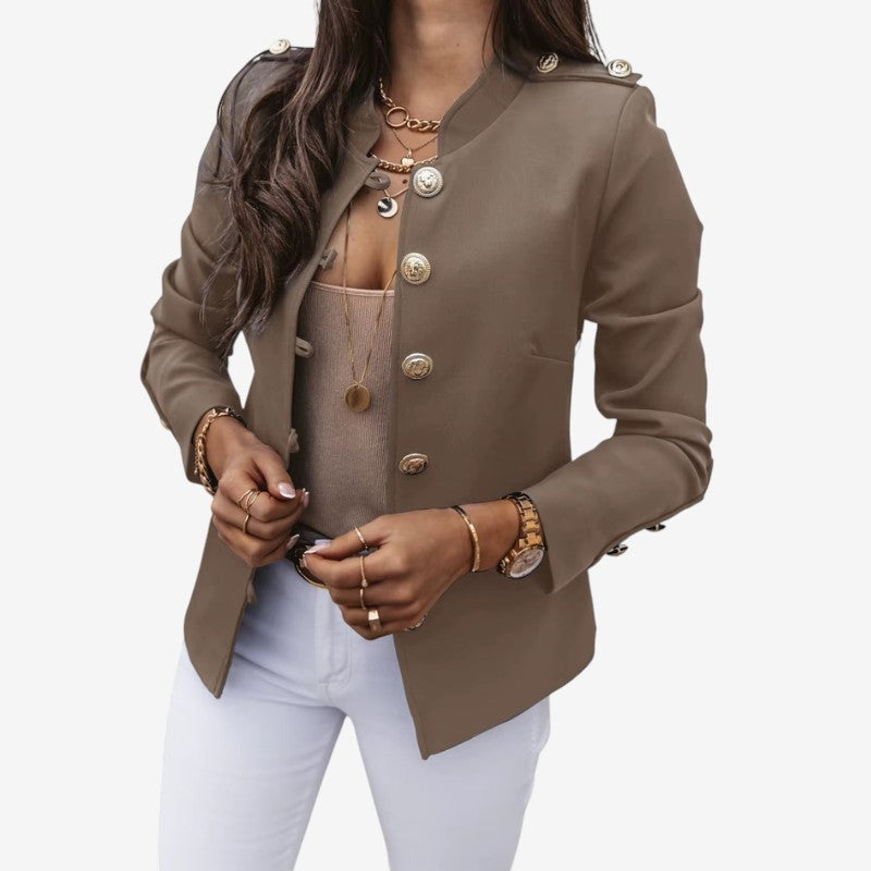 Alana - Long sleeve jacket with button closure