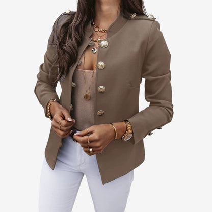 Alana - Long sleeve jacket with button closure