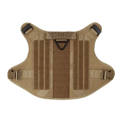 Tactical Dog Harness Heavy Duty Handle 1050D Nylon MOLLE No-Pull Adjustable Large Breeds Training Outdoor Walking Harness Metal D-Ring | Koossa